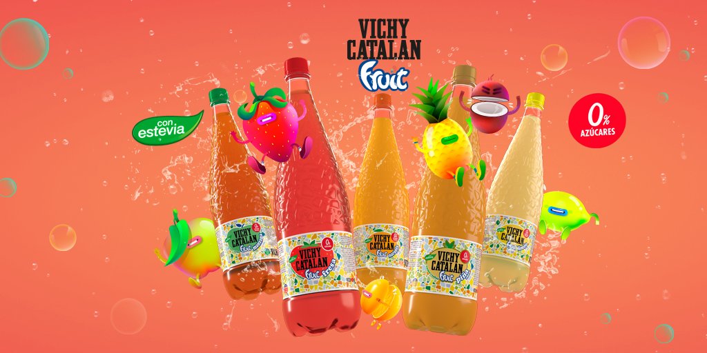 vichycatalan's tweet photo. 😎 CONCURSAZO 👇
¿Ya has probado los nuevos Vichy Catalan Fruit de Fresa 🍓 y Piña-Coco 🍍🥥?
Si ya los has probado, cuéntanoslo con un emoticono para cada sabor, síguenos y haz RT.
Sorteamos un lote de VichyCatalanFruit entre  los que contestéis antes del mañana 2/7 12 PM. https://t.co/6fSHY77bEs