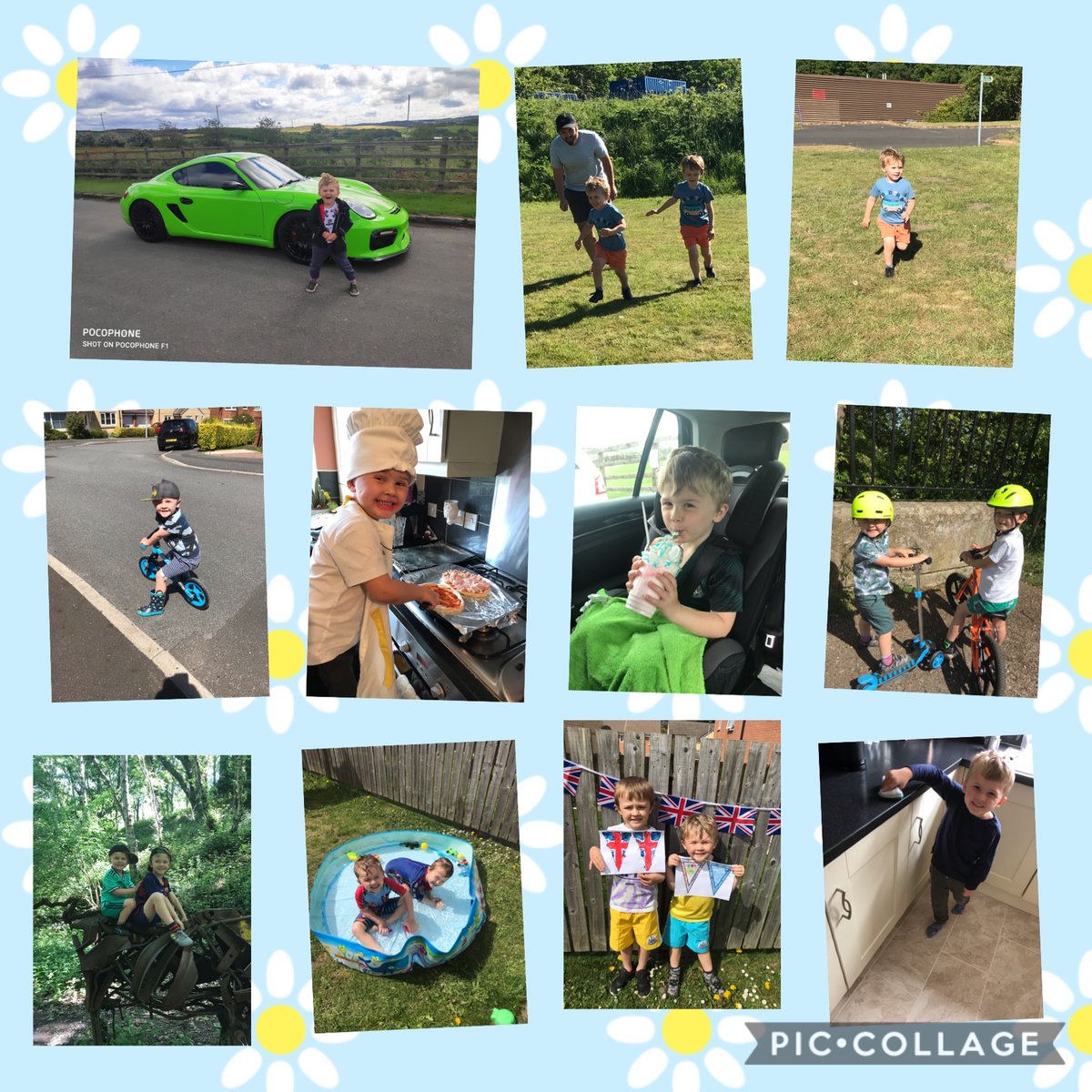 danielle_hole's tweet photo. The ‘Hole’ family with long hair and all the things we have done during lockdown including making cookies, getting our exercise, enjoying the sun and keeping the house tidy @TanfieldPrimary https://t.co/Oew6w9kT9J