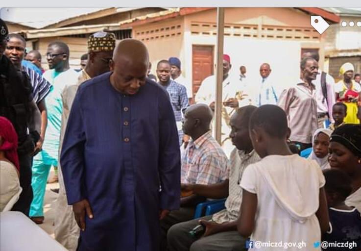 hajiassalma1's tweet photo. ON HEALTH AND WELLBEING BY THE MINISTRY OF INNER CITY AND ZONGO DEVELOPMENT*
The *MINISTRY OF INNER CITY AND ZONGO DEVELOPMENT * has organized a community and health outreach program for residents in ZONGO.
#MICZD
#WeHavePerfomedBetter
#Hon.MustphaAbdul-Hamid
*#4More4Nana* https://t.co/PXRHbFMyrD