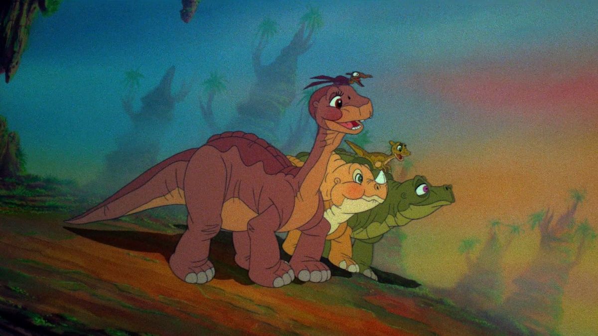 シネマンドレイク 旧作映画紹介 リトルフット 19年 ディズニーを辞めたドン ブルース制作のアニメ映画 ネズミはやめて今度は恐竜を題材にした王道アドベンチャーで その後に多数のシリーズが作られた 恐竜好きな子は楽しい 製作総指揮は
