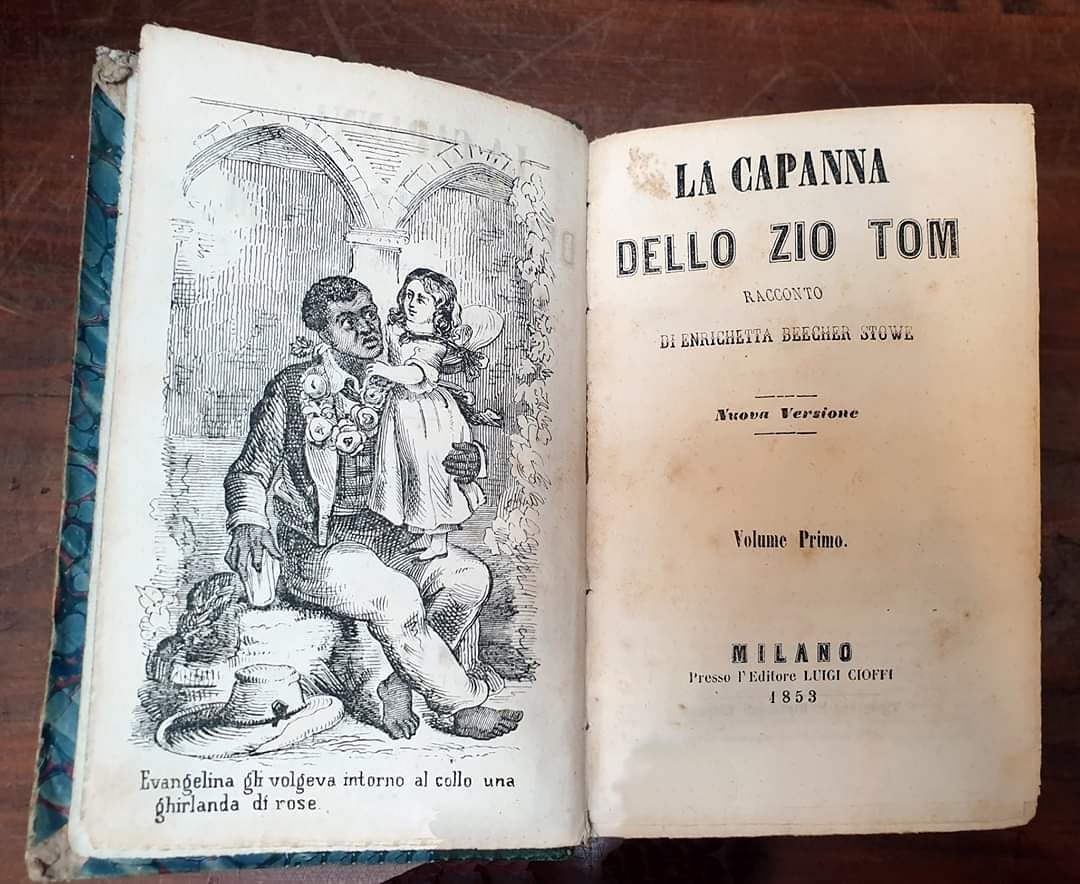 CapitolareVr's tweet photo. #accaddeoggi
Il 1° luglio del 1896 morì ad Hartford (Connecticut) la scrittrice americana Harriet Elizabeth Beecher Stowe nota per il romanzo “La capanna dello zio Tom”. In #Capitolare è conservata una delle prime edizioni dell’opera in lingua italiana, stampata a Milano nel 1853 https://t.co/G309goYhP2