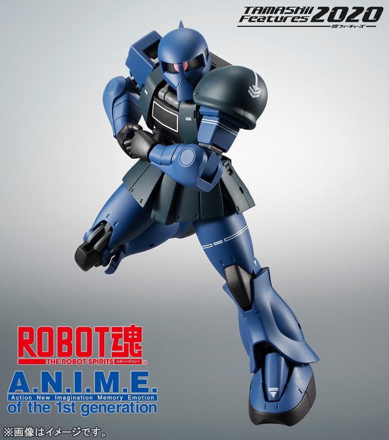 ガンダム Robot魂 Ver A N I M E の 旧ザク 黒い三連星 がお披露目 Tamashii Features で正式公開予定 電撃ホビーウェブ