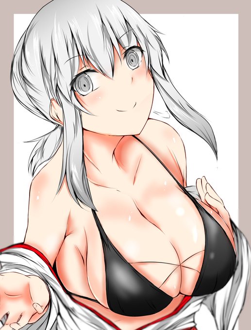 skeb納品しました。ドヤぱい巫女さん 