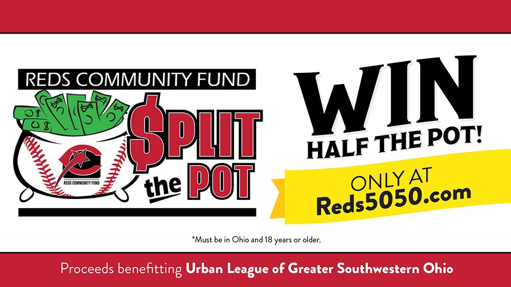 Ready for a win win?! The @Reds are teaming up with @ULGSO in their Split The Pot 50-50 raffle! 1 lucky fan will win 50% of the jackpot. The rest will go directly to @ULGSO! The jackpot is currently more than $7000💰You can enter for as little as $5! I’ll have more info on @WLWT