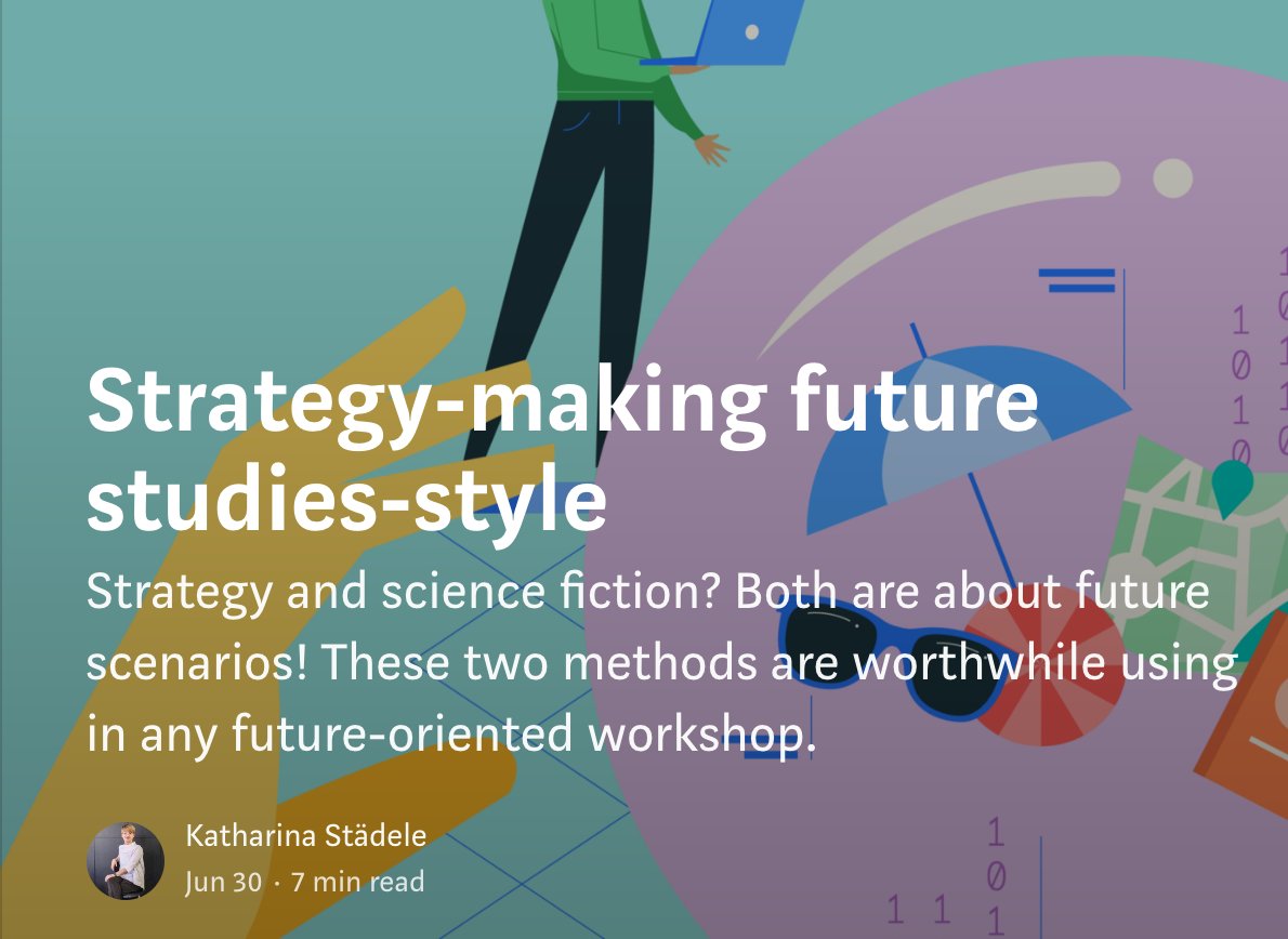 We are quiet here: Please note that we don't use twitter for active communication anymore. If you don't want to miss our latest stuff (e.g. new article about two strategy workshop methods) please follow us on LinkedIn and Medium :) medium.com/sapera  linkedin.com/company/sapera…