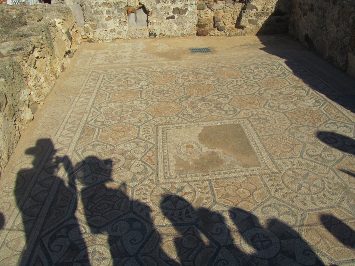 Sometimes, you can even choose an house with a view! In  #Roman times  #Nora, a former phoenician settlement in  #Sardinia, flourished, attracting whealthy citizens who built there their luxurious villas, decorated with rich, polychrome mosaics, still preserved  #MuseumsUnlocked 9/12