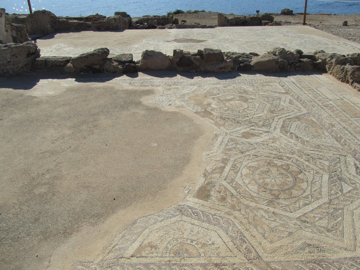 Sometimes, you can even choose an house with a view! In  #Roman times  #Nora, a former phoenician settlement in  #Sardinia, flourished, attracting whealthy citizens who built there their luxurious villas, decorated with rich, polychrome mosaics, still preserved  #MuseumsUnlocked 9/12