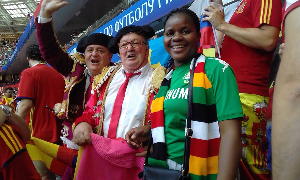 veejubane's tweet photo. #lifebe4lockdown On this day in #2018 I was waiting for my 1st World Cup match in #Moscow #Russia vs #Spain. @ChelseaFansZW @ManUtdZim @MandelaUni @redeem_sports @AlvinZhakata  @FCPSupporters @ZimbabweSrc @online_zifa @SportsRifle @ClubGweru #fifama20 #womeninsports 🇿🇼🇿🇼🇿🇼🇿🇼 https://t.co/OdB6iYSMbu