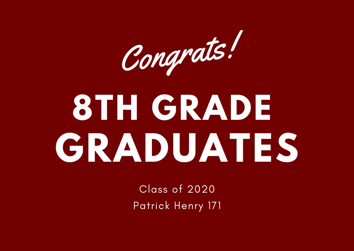 phprepnyc's tweet photo. We are so proud of all the 8th grade graduates! Everyday this summer we will be celebrating them! #ps171 #patrickhenryprep #nycpublicschool #middleschool https://t.co/VREbawSOMu