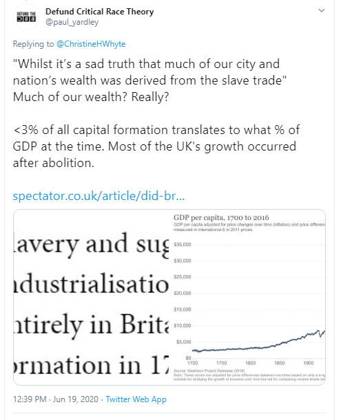 Paul_1764's tweet photo. A play in four acts.
1. The claim
2. The calling of bullshit
3. The calling of "read a book LOL!"
4. The reading of the book*

(only just got it so have just read the preface &amp; introduction) https://t.co/RX5fns4ZIY