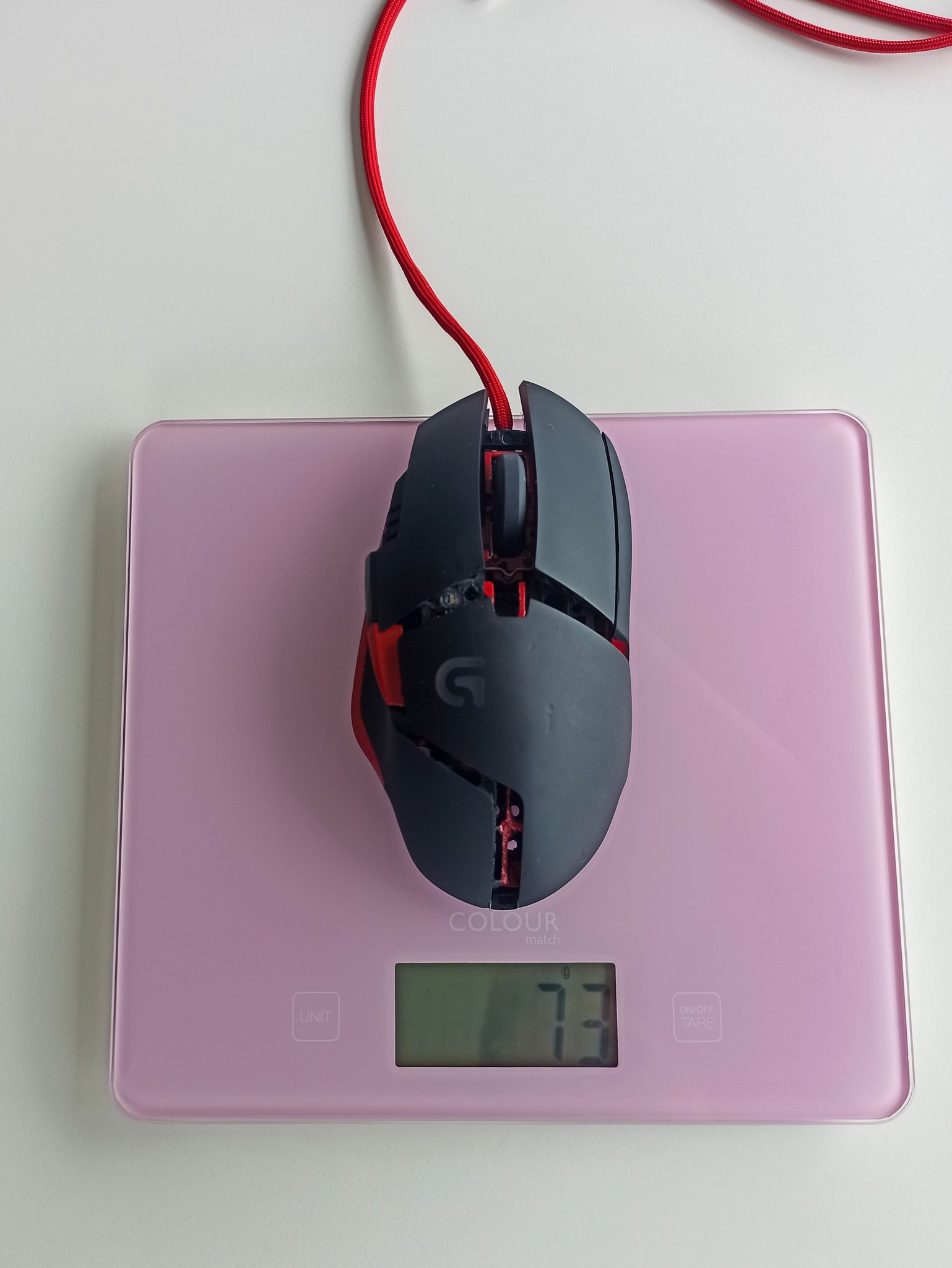 Feather Mods Twitter: "Logitech G402 weight reduction/paint/paracable Mod with no external holes - 73g without cable - 93g with cable https://t.co/sEQn9nes3K" / Twitter