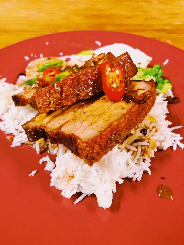 I just made pork belly adobo and unleashed my inner Capampangan today. Recipe by Chef Leah Cohen of Pig & Khao. ☺️ #makefoodnotmaps #veryhealthy #mynapehurts #stairwaytoheaven #heartattack #byephd #changecareer #filipinofood