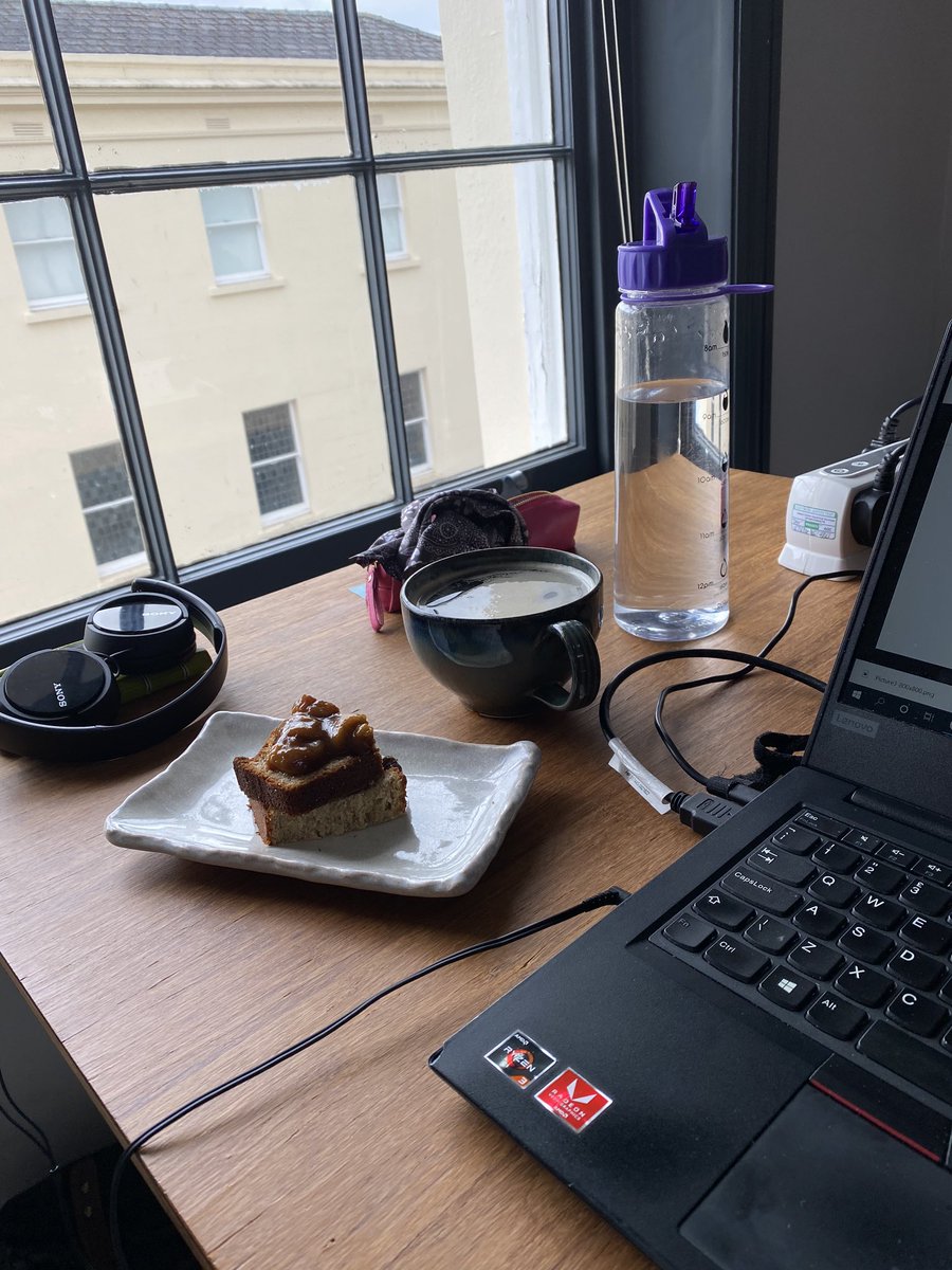 Loving being able to come into my co-working space and get on with work with no distractions....except cake of course  <a href="/workplacechelt/">The Workplace</a> #cakewednesday