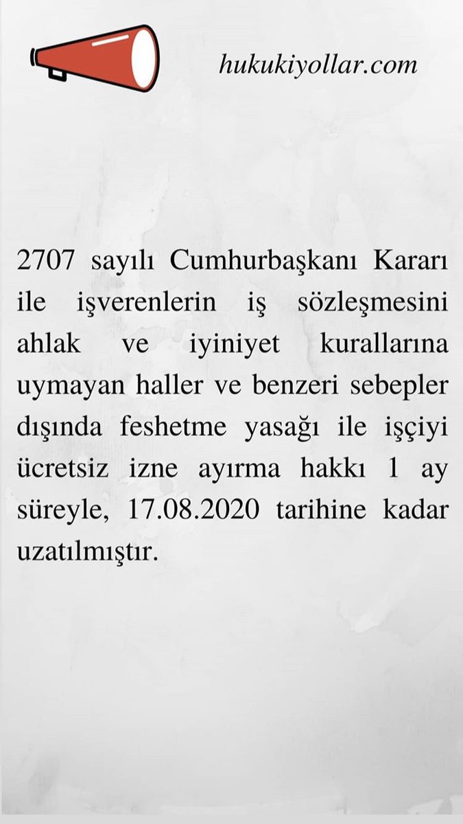 2707 sayılı Cumhurbaşkanı Kararı 👇🏻👇🏻