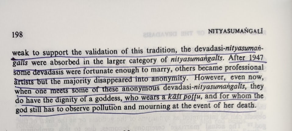 As Britishers took control of entire India in 1858, the Indian culture was subjugated by western culture Devdasis were conjoined with prostitutionin 1947, few devdasis shifted to other professions and few who couldn't shift disappeared in anonymity. @TIinExile 15/n