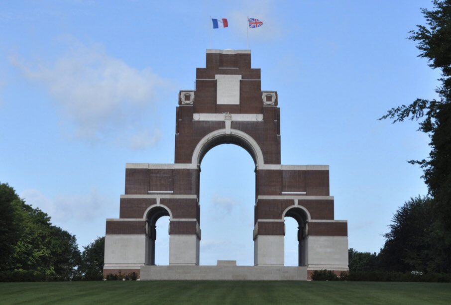 ...the larger cemeteries known as Serre Road 1, 2, and 3, to record our pilgrimage in the visitors books.Loving CareThen on to Hamel and up the hill to the massive Thiepval Memorial which dominates the valley of the Ancre. Here are recorded 72,195 names of the missing...9/