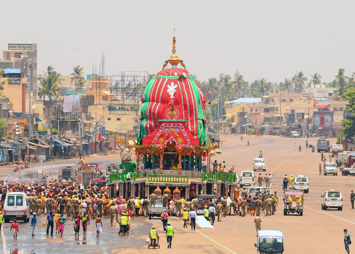 ପବିତ୍ର ବାହୁଡା ଯାତ୍ରାର ଭବ୍ୟ ଦୃଶ୍ୟ। #RathaJatra
