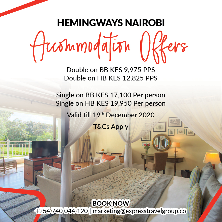 HemingwaysExped's tweet photo. Staycation like royalty! 😎
Children below 5 years stay free of charge!
#HemingwaysCollection #SpecialOffers #MagicalKenya https://t.co/J1MJxaNDXw