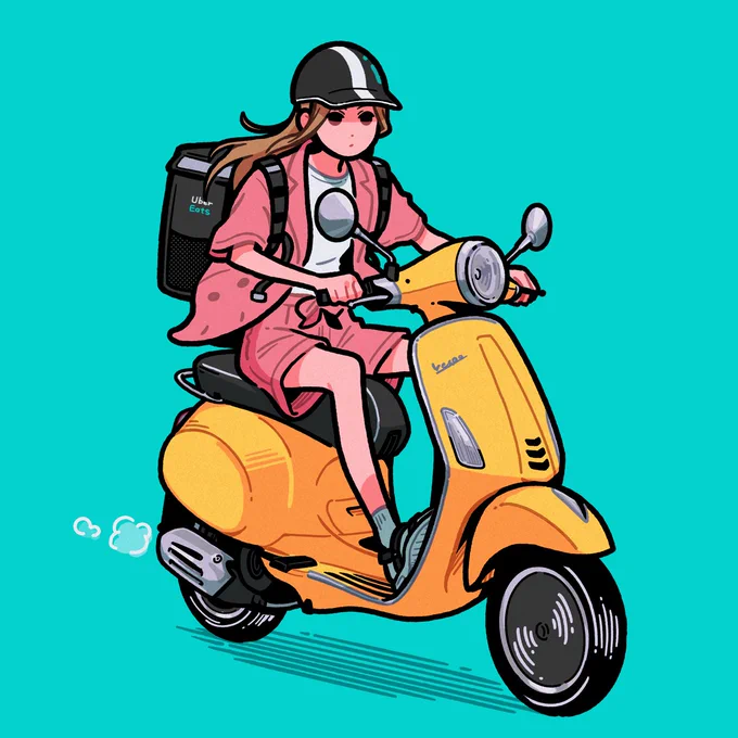 Vespa Girl 