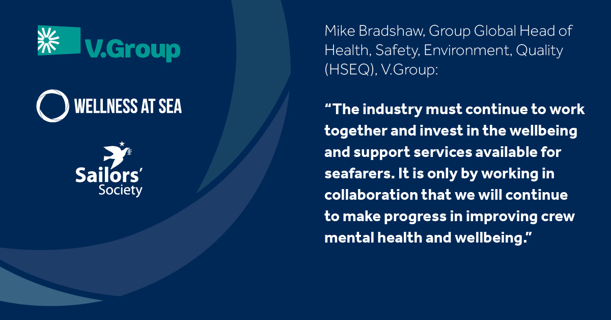 We recently partnered with @V_GroupLtd to produce a guide for Masters to help them support the mental health of their crewmates.

Find out how we can help you support your crews' wellbeing and our award-winning Wellness at Sea work at sailors-society.org/wellness-at-sea 
#WellnessWednesday