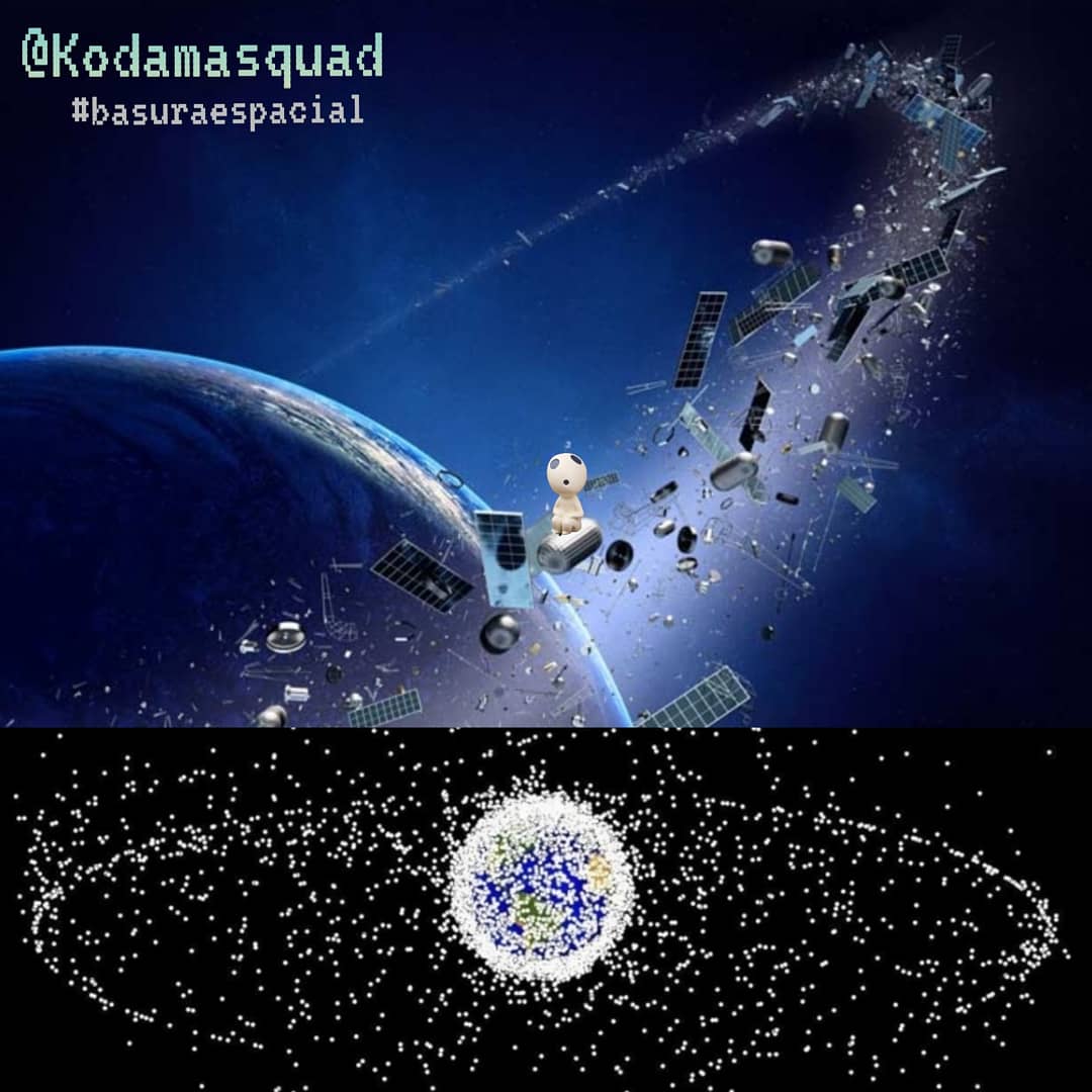 Kodamasquad's tweet photo. La #carreraespacial 🚀ha dejado #basuraespacial acumulada en la órbita baja de la Tierra 
Cada día llegan varios fragmentos☄️. Normalmente caen en el océano o en zonas despobladas de la Tierra🌎
Su ⬆️ puede producir el #síndromedeKessier y ⬆️ riesgo de ¡una LLUVIA DE CHATARRA! https://t.co/6YZoCK40mO