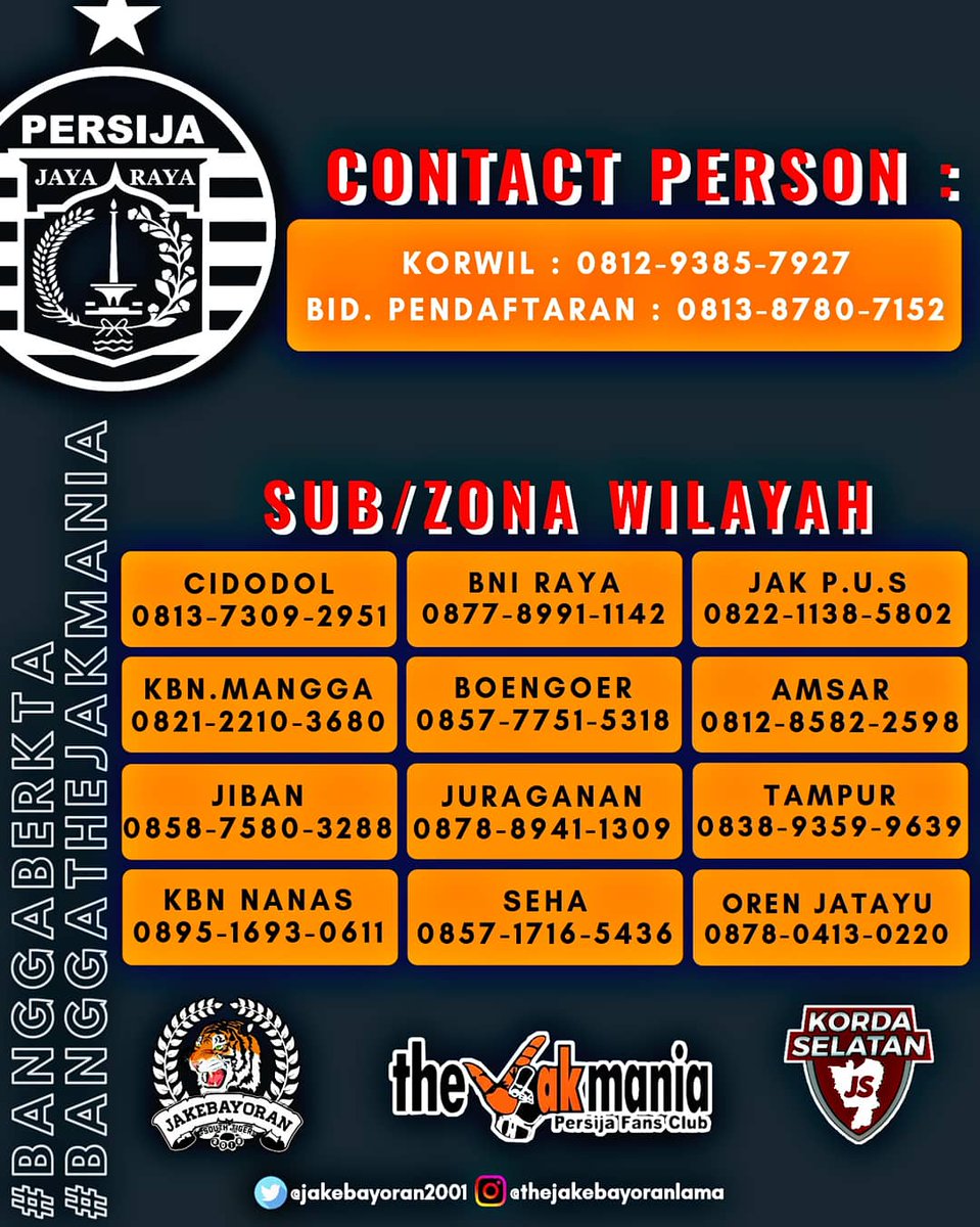 Jakebayoran65's tweet photo. Assalamualaikum !
Mengingatkan kembali untuk pendaftaran e-KTA beserta perpanjang masa aktif e-KTA sudah dibuka. Formulir KTA dapat diambil di beberapa Sub/Zona Wilayah yang sudah tertera di dalam pamflet, serta melengkapi persyaratan yg diperlukan.
#BanggaberKTA #JS65 #persija https://t.co/av233T3Kgs