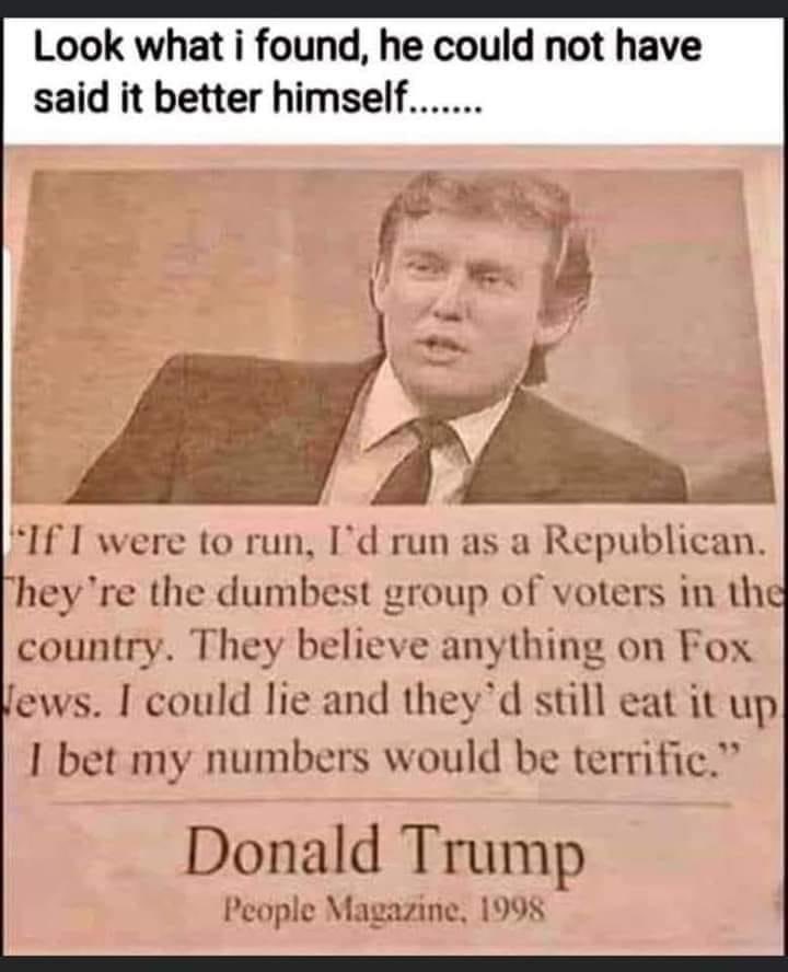 ThugTemptation's tweet photo. @realDonaldTrump The real Donal J Trump exactly how he said guess them dumbass republicans wasn’t paying attention to what he says https://t.co/ObOwq7fCb4