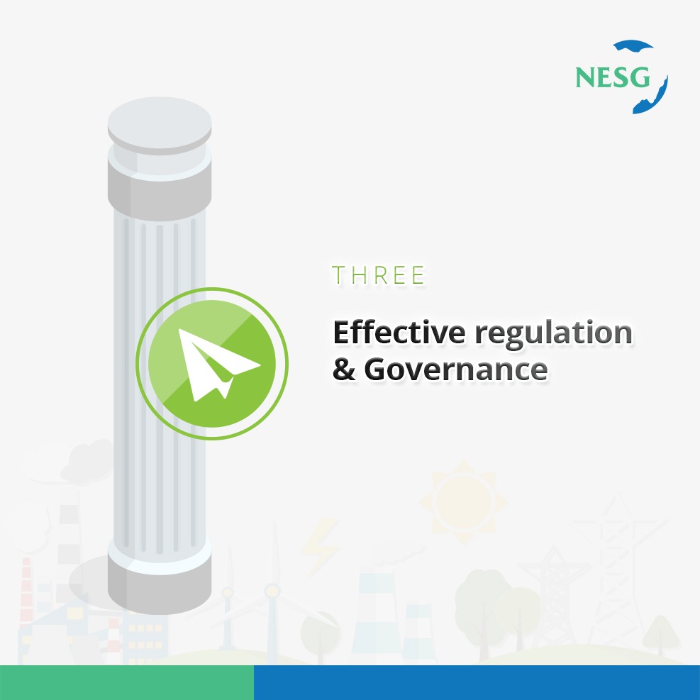 3. Effective regulation and governance.  #NESG  #PowerForGrowth 9/14