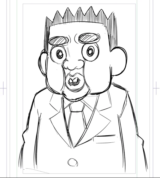 iPadで絵を描くのも大分慣れてきました? 