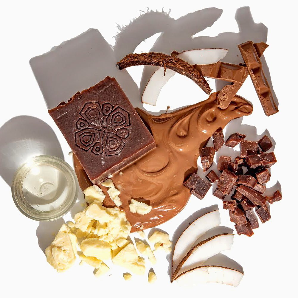 InayaZanzibar's tweet photo. Did you know? When we make our Cocoa soap, it is a bright yellow color, and through its natural curing process it turns into a delicious dark chocolate color.  #NaturalSkincare #HandMadeSoaps #ProudlyAfricanBrand https://t.co/32ybBwTjXj