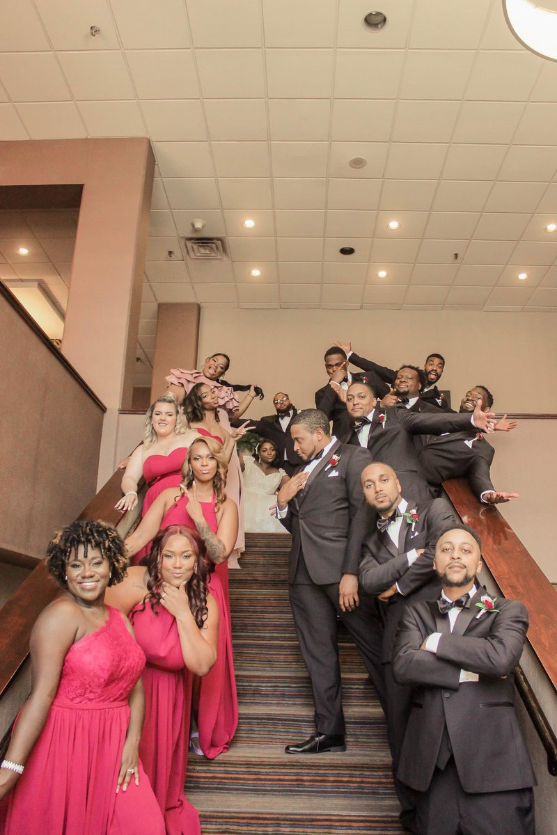 LLCooolJay's tweet photo. Day 1 I’m starting with a group of real ones. Our bridal party did everything we needed from them this day. They made sure we had everything we needed and didn’t know about anything that was going wrong. Thank y’all for EVERYTHING #FinallyFieldsturnsone #FinallyFields https://t.co/QHk0BiqN2l