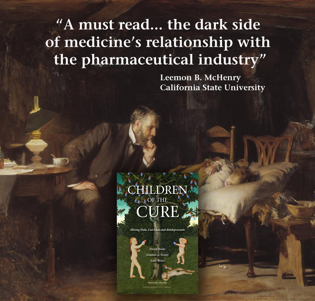 DrDavidHealy's tweet photo. Leemon McHenry's review of Children of the Cure - and The Illusion of Evidence Based Medicine - exposes pharma dark side - with Jim Gottstein's Zyprexa Papers and forthcoming Malcharist
https://t.co/UAd98nvJZ1
@billiamjames @pauljohnscott @jimgottstein https://t.co/q9NCc7Vyb1