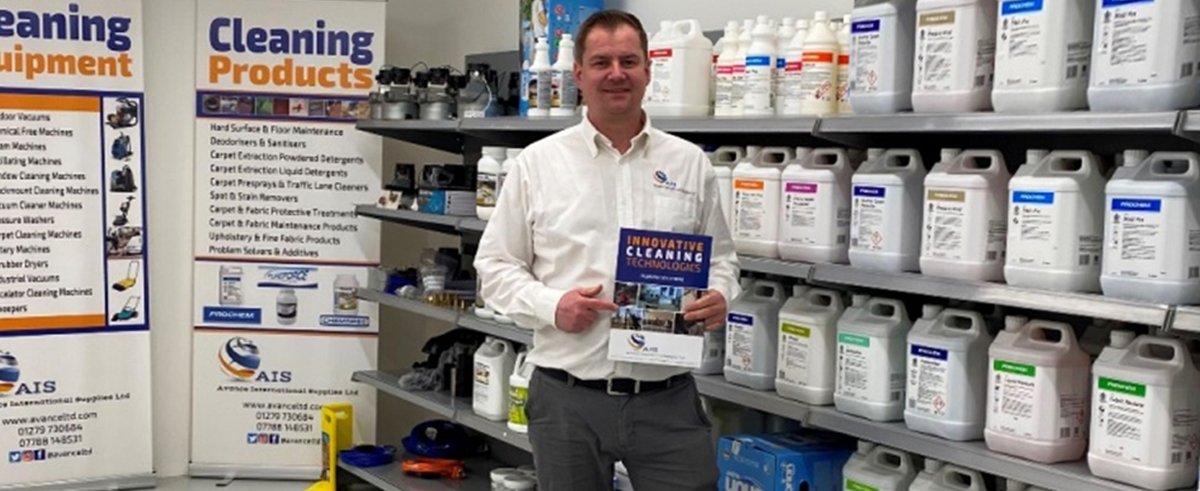 Meet distributor Martin Perry-White of <a href="/Avanceltd/">Cleaning Equipment Supplies</a>, a company which has been selling Prochem products from day one 🙌

As well as taking in stock of a wide range of chemicals and accessories, Avance also has facilities for repairs and training. Learn more: avanceltd.com