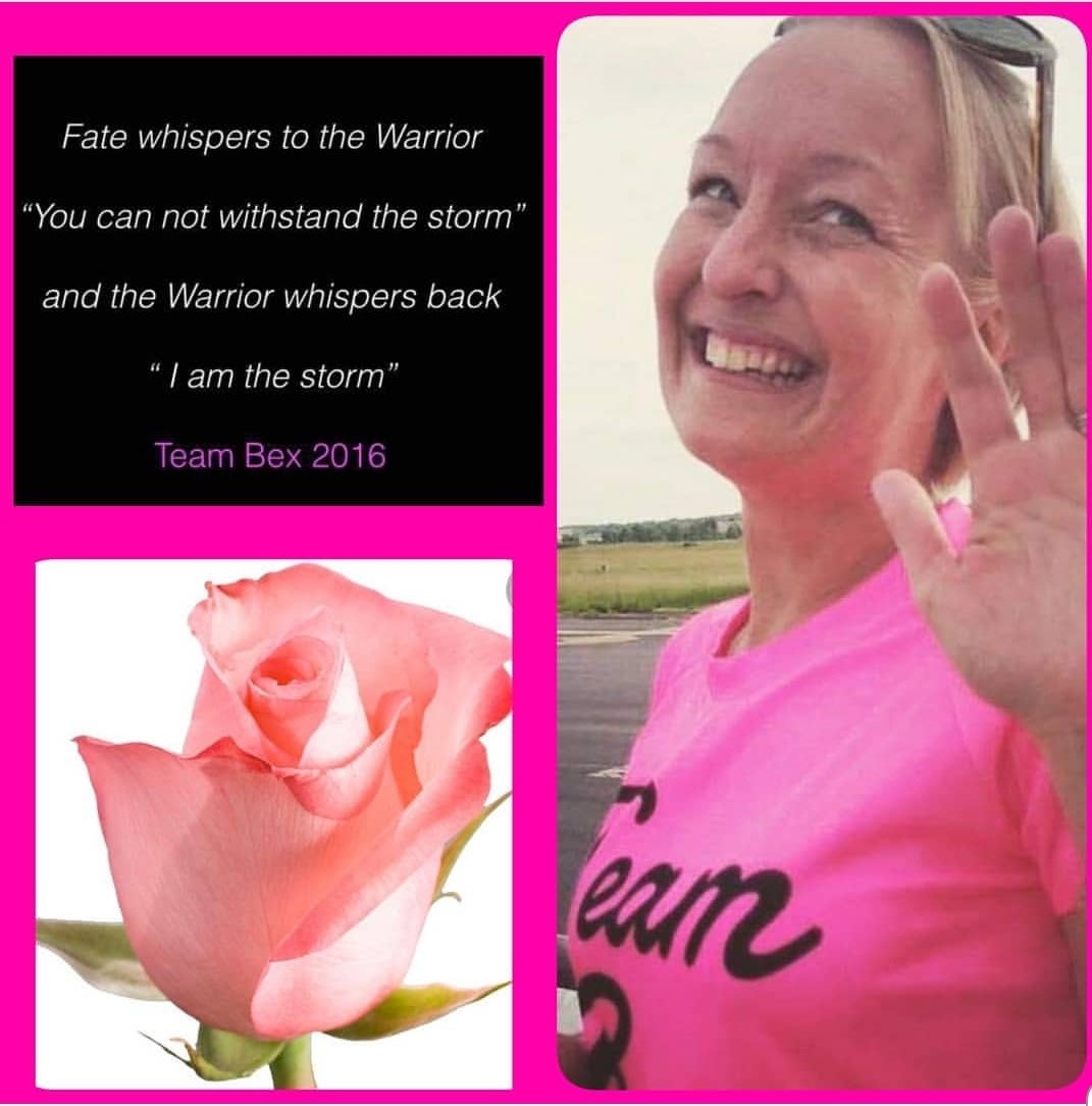 TeamBex2015's tweet photo. Remembering our dear leader Rebecca on your anniversary.  4 years today and still Team Bex is strong.  You'd be so proud of your legacy.  #TeamBex #stillturningthetownpink https://t.co/tvtMutAUzW