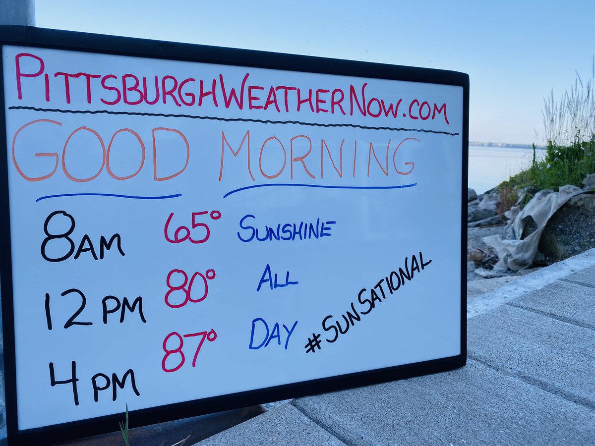 Pghweathernow's tweet photo. WakeUp #WhiteBoardWeather βοΈ #wednesdaymorning βοΈ sponsored by https://t.co/MOCphliWIG #financialservices π΅
Sun-sational βοΈ today!
#Pittsburgh βοΈ #Weather β
οΈ #SimplyAccurate βοΈ #NoHype β
οΈ #WednesdayVibes https://t.co/a0Thze9Yvc
