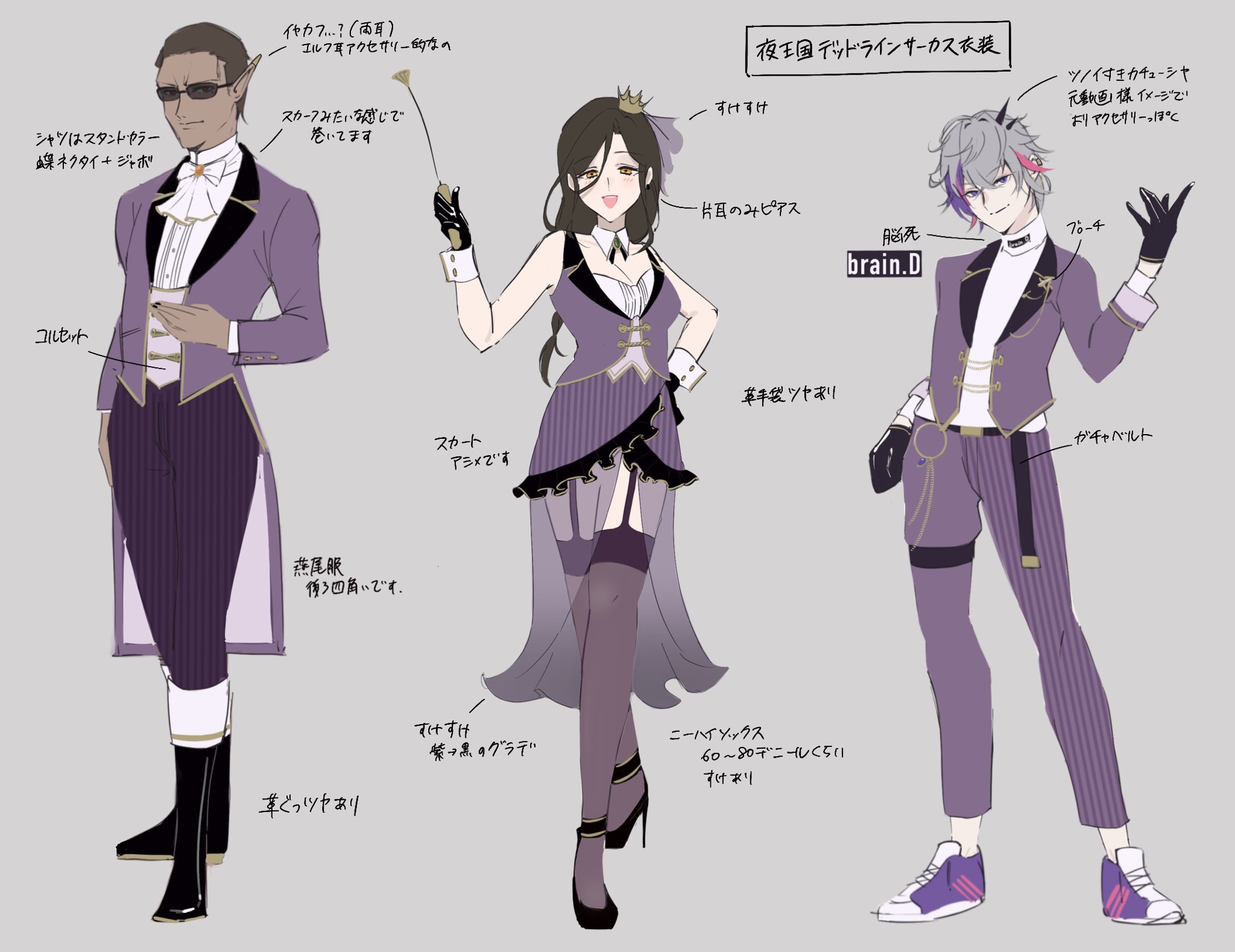 芳野 夜王国デッドラインサーカスの衣装設定です お役立ていただければ幸いです T Co Ifxrzdb5t6 Twitter