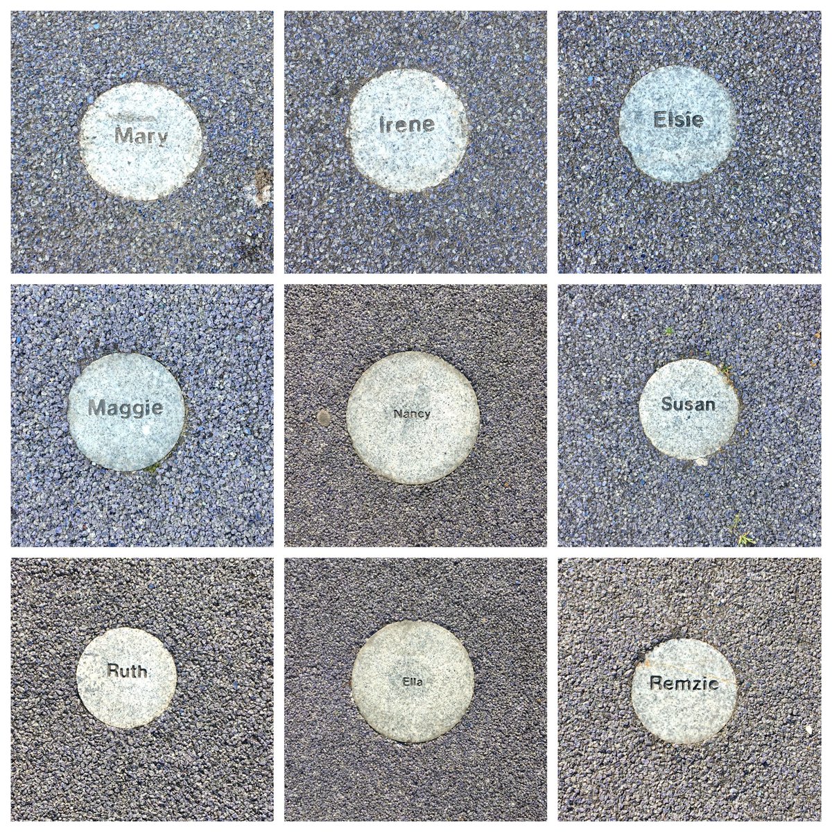Outside  @maryhill_halls (shown yesterday) Star Map, an art work created by WAVEparticle, incorporates a constellation of names, many of women, of the “great and the good” of Maryhill. What a lovely way to be recognised!  #WomenMakeHistory  @womenslibrary