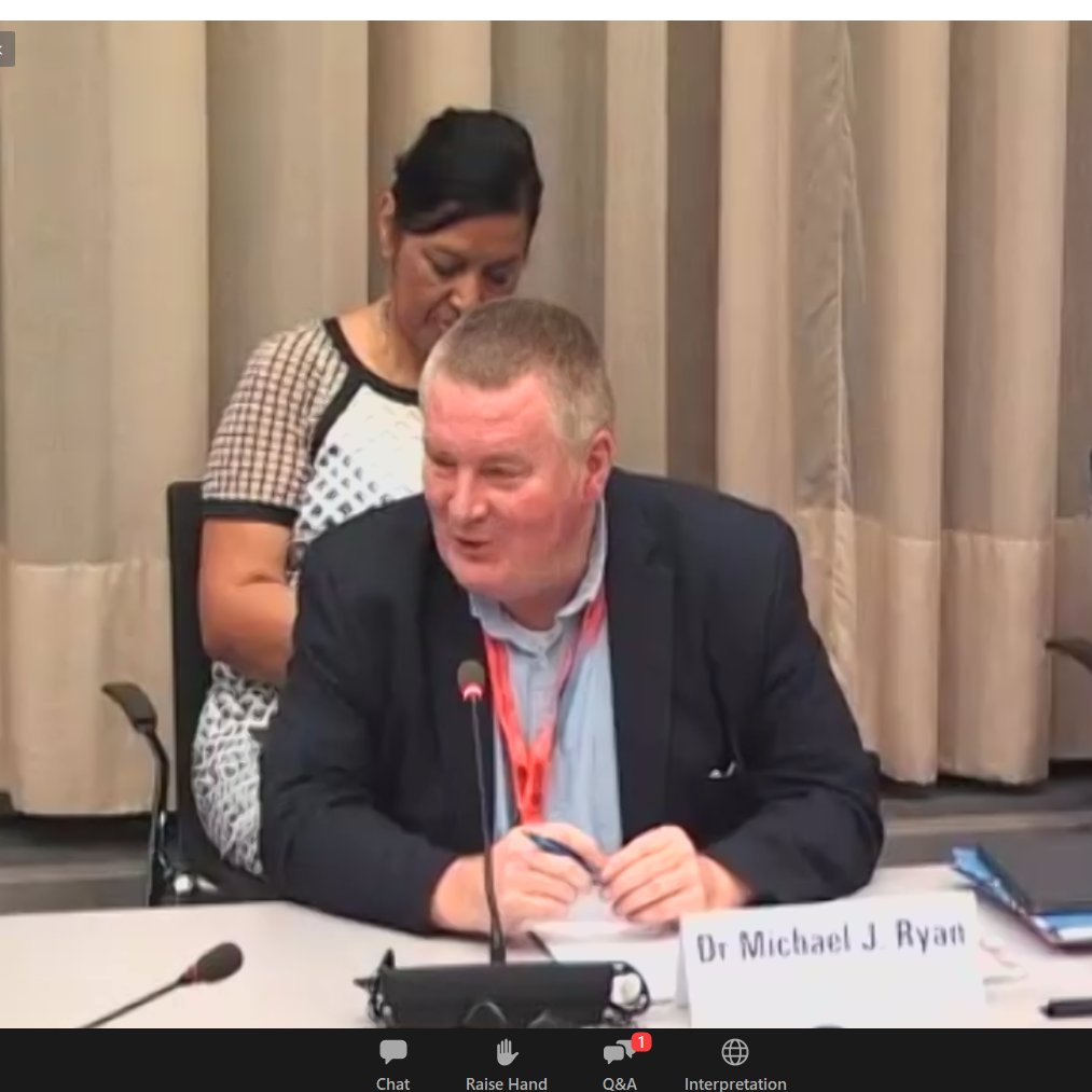 Taking part in the  @WHO  @rd_blueprint Global Research & Innovation Forum today. Here's a comment from  @DrMikeRyan: "Countries w/ govts that communicate complex science directly to the public, & use science as a basis for control, have had much better success fighting COVID-19"