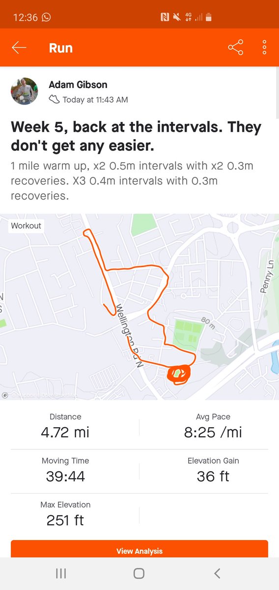 RUN4MIND's tweet photo. Back at the interval training, not done them for 2 weeks, felt more like a year. Running never gets easier. Refreshing in the rain though #intervals #running #runforMIND #ukrunchat #247running https://t.co/t2qlRQGKMS