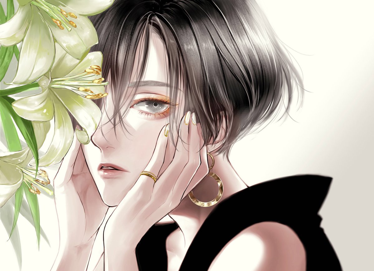 「7月の誕生月花は百合 」|YUNOKI@コミックス発売中のイラスト