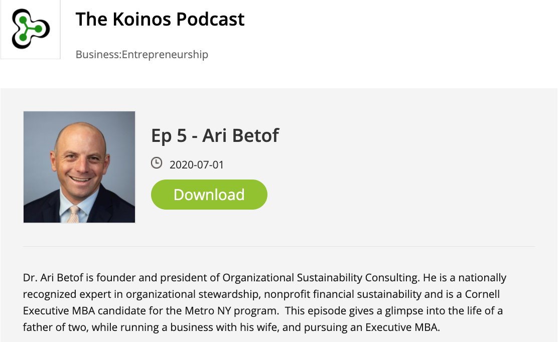 The Koinos Podcast Episode 5 guest Ari Betof
