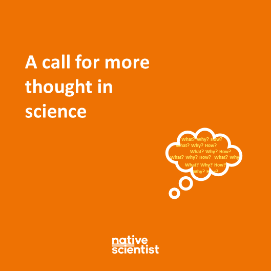 NativeScientis1's tweet photo. “Is the level of philosophical discussion in academia sufficient?” Read again this blog article by @Mariana_RPAlves: https://t.co/nV0I2ndL32.
#PhilosophyInScience #CallForThought #PhD https://t.co/8FyX107GdZ