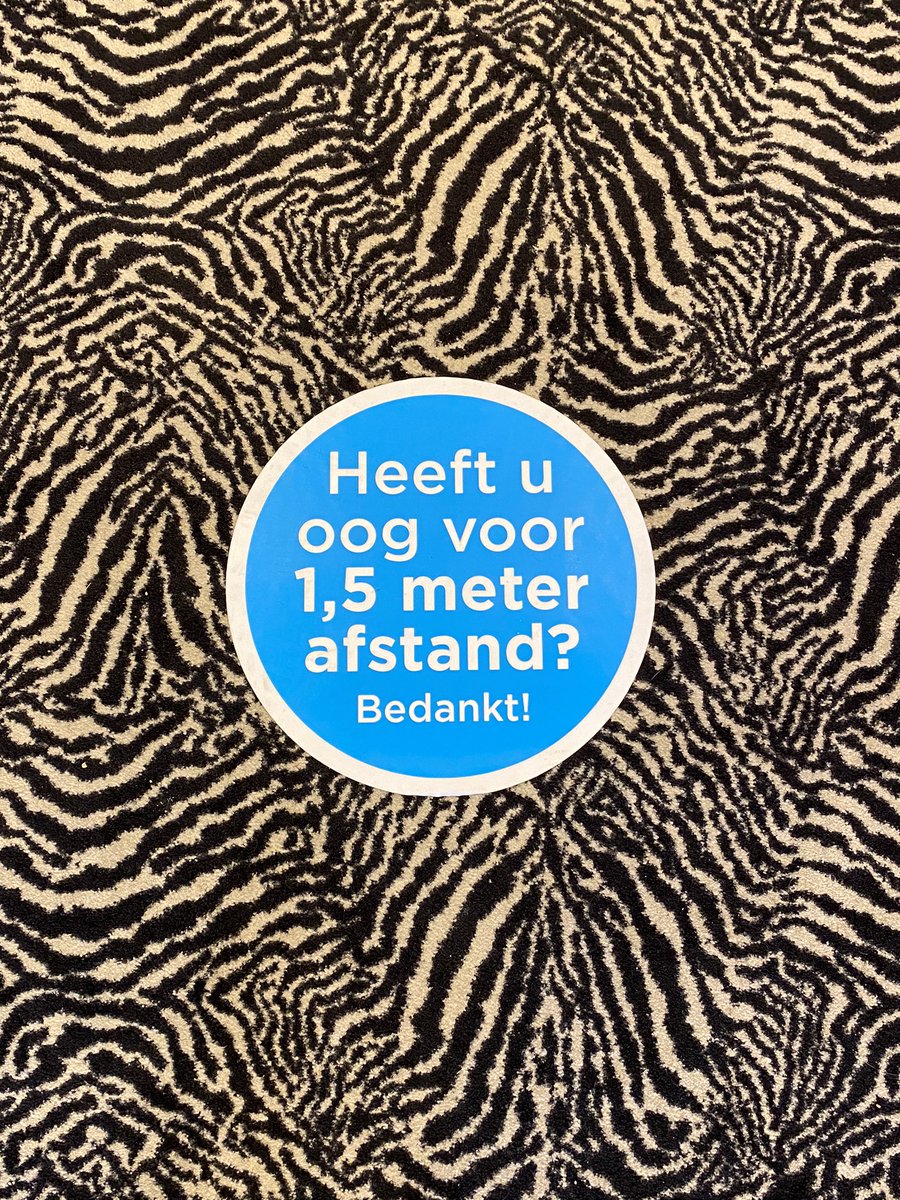 #oog voor #1,5meter bij de #opticien. #leuk toegespitst op #doelgroep #gedragsverandering