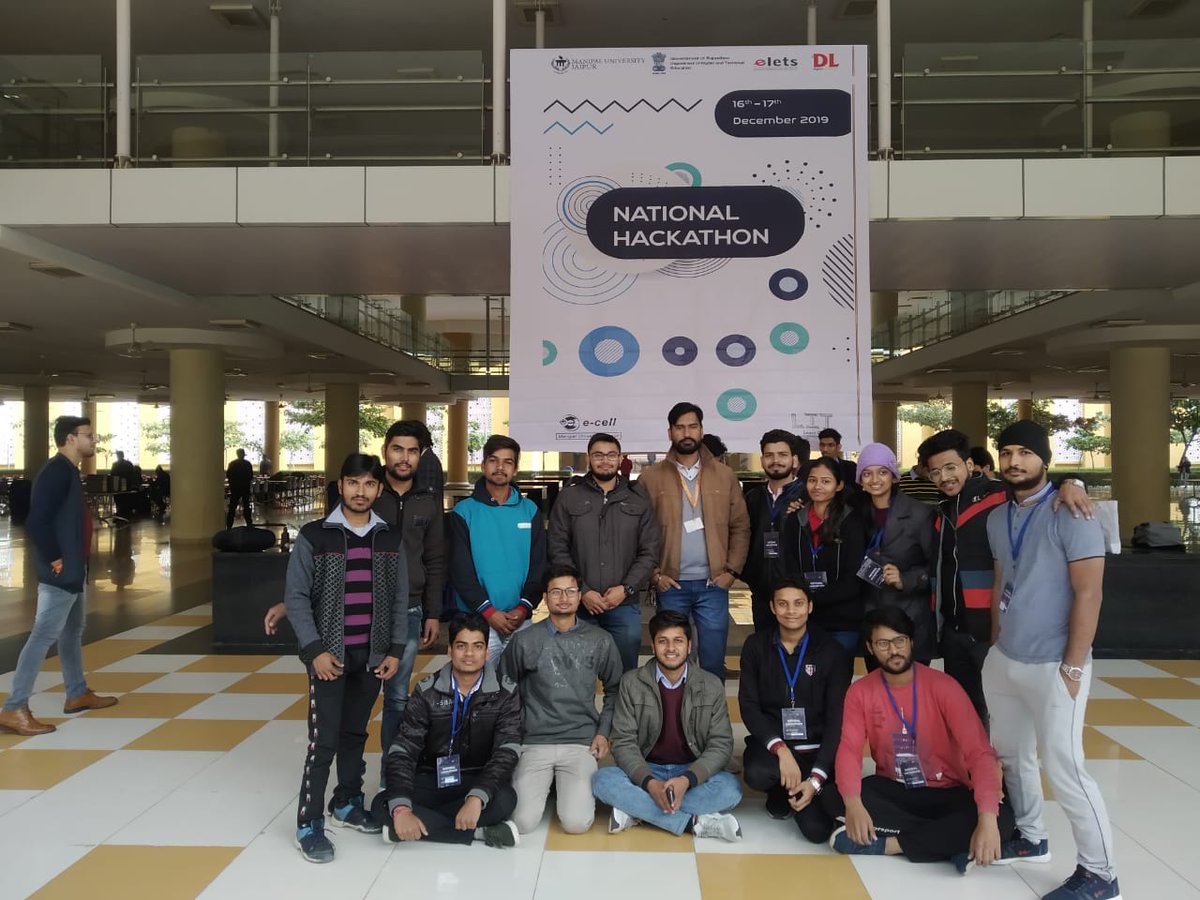 MeMitrc's tweet photo. Year in Review: Memories of Session 2019-20
Student Participated at Manipal University Jaipur in a National Level Hackathon, had great experience with lot of enjoyment. 
@mitrc_alwar
 
@CellAlwar https://t.co/yVhjedb5Bj