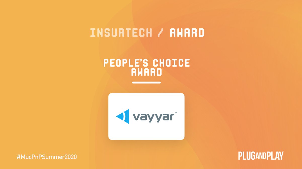 PnPinsurtech's tweet photo. What a close call! Congratulations to popular @VayyarInc  for winning the People's Choice Award - brilliant work team! So proud of you guys whooo 👏👏👏
#MucPnPSummer2020 https://t.co/Jp6ziozjXk