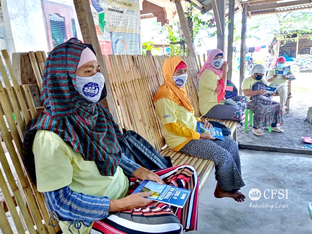 CFSI_rebuilds's tweet photo. It's the 1st of July and CFSI continues to provide #COVID19 info materials and protective kits to ALS learners and staff in #Maguindanao and #NorthCot. With @BangsamoroDeve1, we have reached secluded barangays under Camp Rajamuda, one of the six previous camps of MILF. https://t.co/L6t7AwpBn6