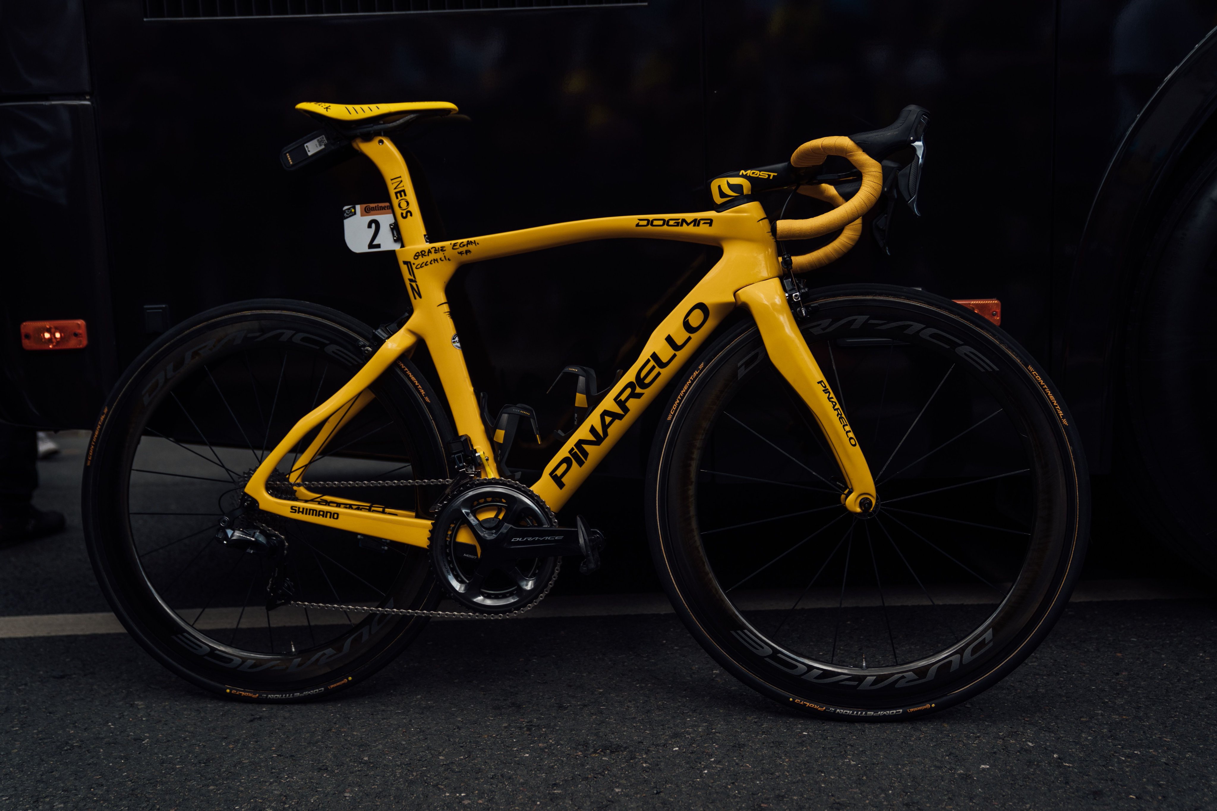 Yellow pinarello sale