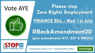 MPs need to vote to stop #ZeroRightsEmployment & the flawed #IR35 #Offpayroll rules. @CrispinBlunt you need to vote to stop workers being denied employment rights. Pause the #OffPayrollTax NOW! Stand up for the #flexibleworkforce! #StopTheOffPayrollTax #StopIR35