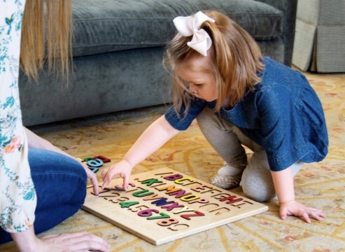#little #learning #puzzle #shapes #sizes #handcrafted #preschool #baby #infant #babyshower #birthday #birthdaygift #grandparent #newmom #bloggermom #woodentoys #christmas #present #learning #spelling #letters #numbers #toys
