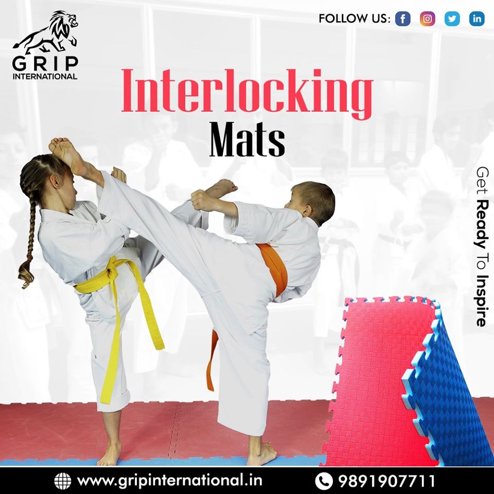 Gripyoga's tweet image. #GripInternational presents a range of #InterlockingMats with excellent shock absorption capability. The #mats are soft, come in various #thickness options, and can be used for other #sports like Kabaddi, Karate, Judo, etc.

#GRIP #Manufacturer #Supplier #Fitness #Health